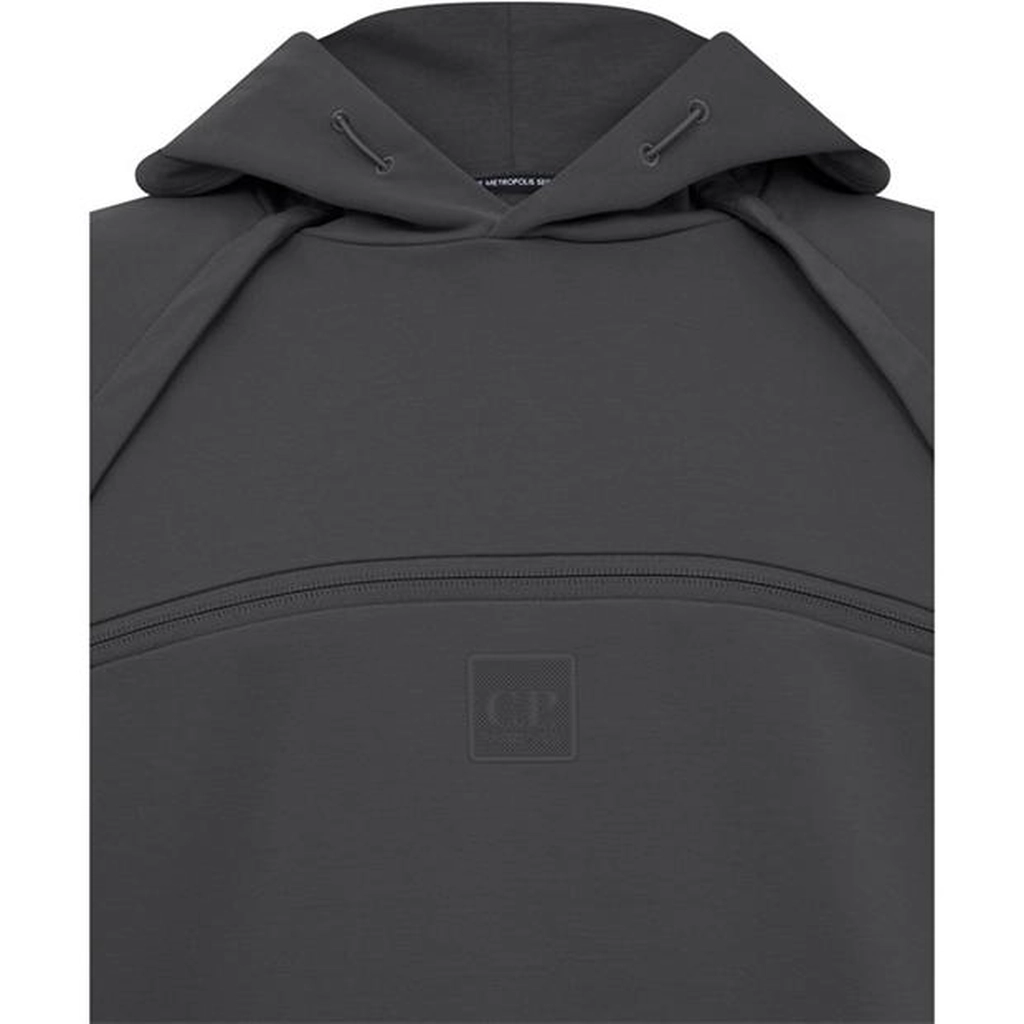 CP Company Stretch Fleece Zipped Hoodie - Black